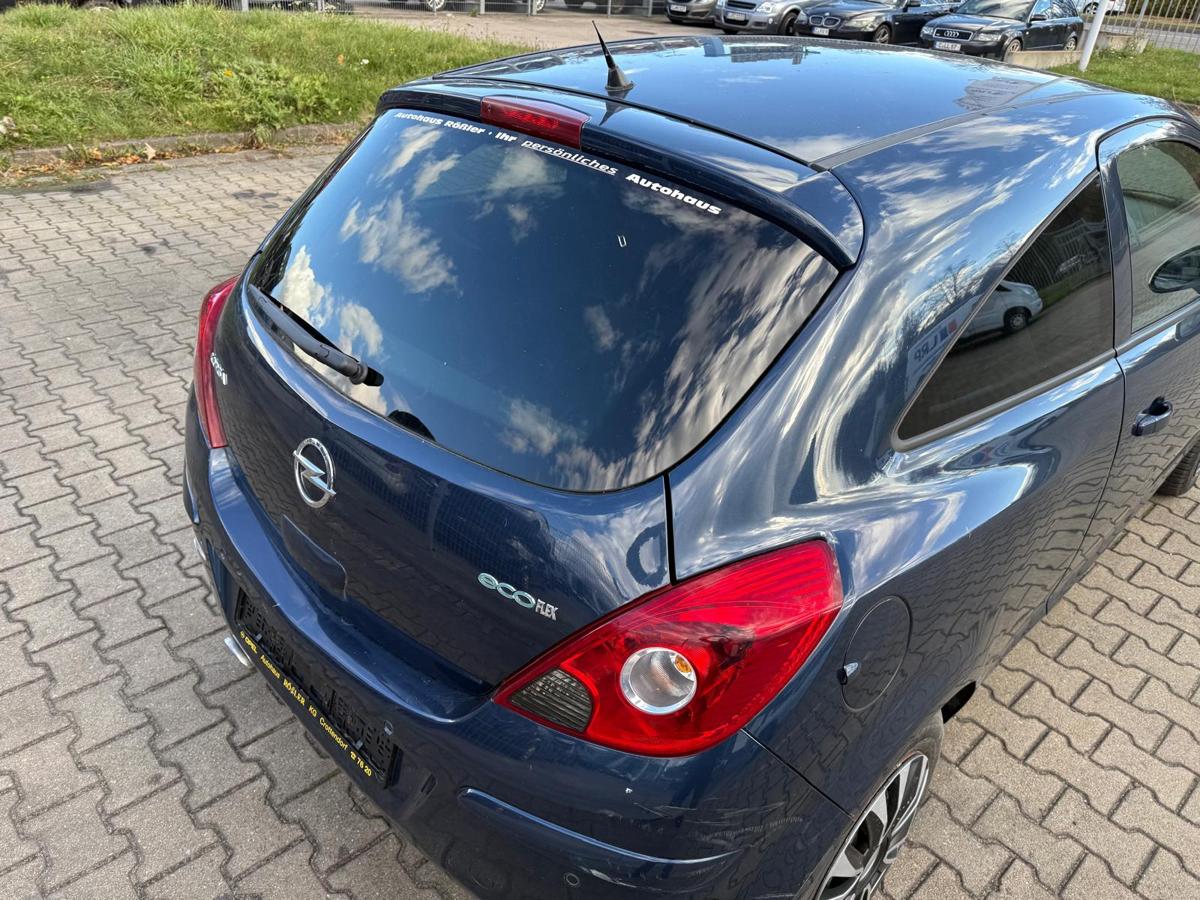 Opel Corsa D original Heckklappe mit Scheibe Z22A Ozeanblau Rohbau 3 Türer BJ11